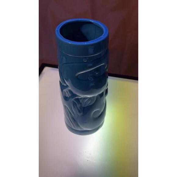 Blue Ceramic Tiki Mug – Mermaid Design – 8” Tall – Vintage Style‎ - Picture 5 of 6